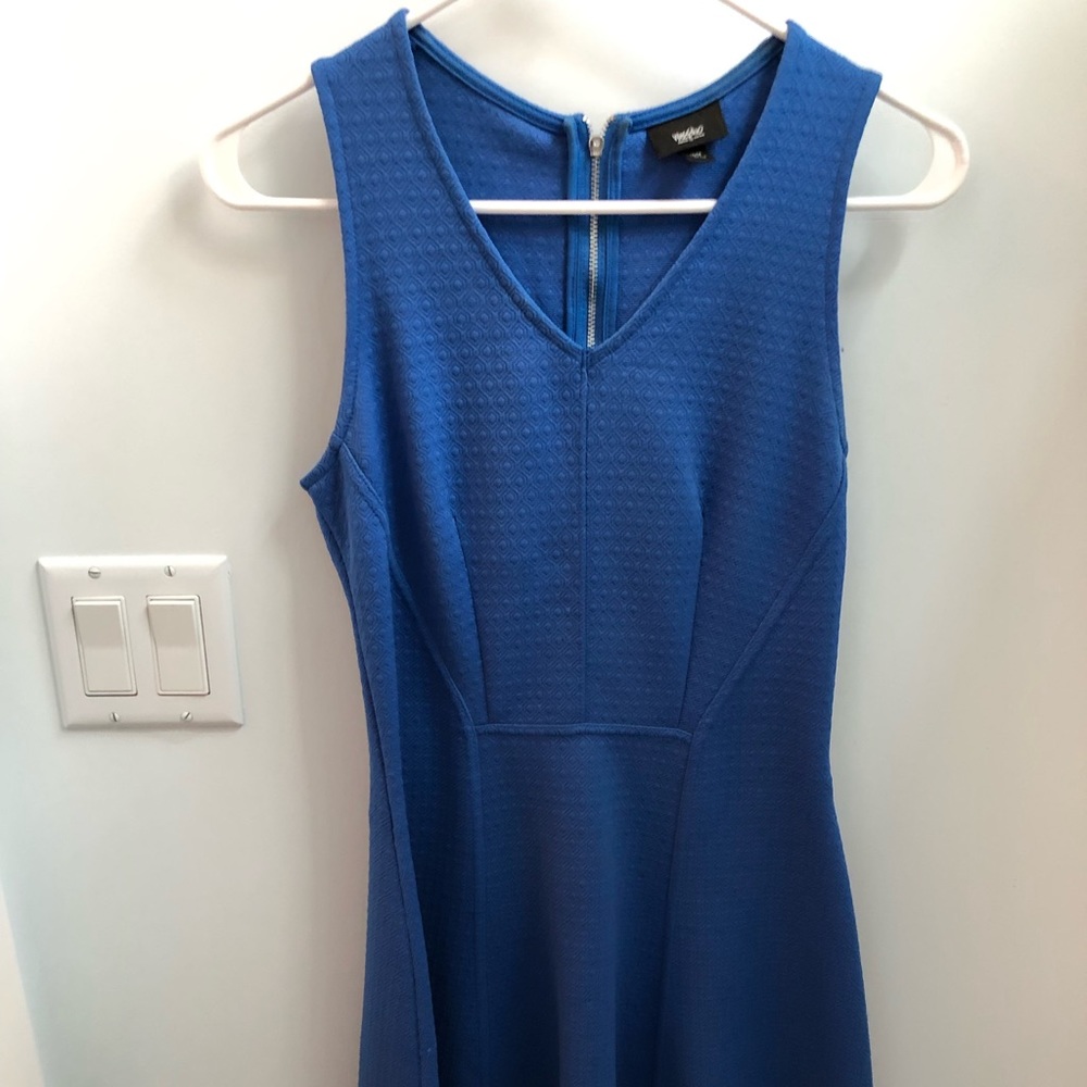 Blue sleeveless dress